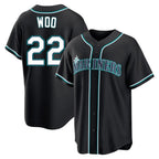 S.Mariners #22 Bryan Woo Player Black Fashion Home Limited Fdoa Stitched Jerseys