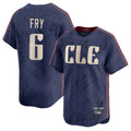 C.Guardians #6 David Fry Player Navy City Connect Limited Home Gdoa Stitched Jerseys