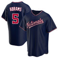 W.Nationals #5 CJ Abrams Player Navy Blue Replica Game Fdoa Stitched Jerseys