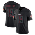 SF.49ers #19 Deebo Samuel Sr. Player Black Impact Limited Home Game Gdoa Stitched Jerseys