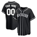 Custom C.Rockies Black Fashion Out Home Game Any Name & Number Gdoa Stitched Jerseys
