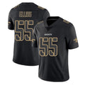 NO.Saints #55 Kaden Elliss Player Black Impact Limited Home Game Gdoa Stitched Jerseys
