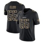NO.Saints #55 Kaden Elliss Player Black Impact Limited Home Game Gdoa Stitched Jerseys