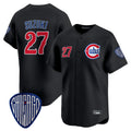 C.Cubs #27 Seiya Suzuki Player Black Vapor Premier Limited Home Gdoa Stitched Jerseys