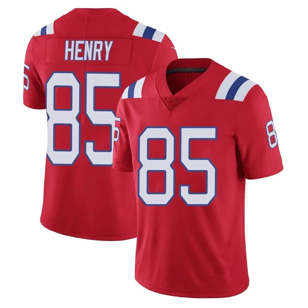 NE.Patriots #85 Hunter Henry Player Red Vapor Untouchable Home Game Gdoa Stitched Jerseys