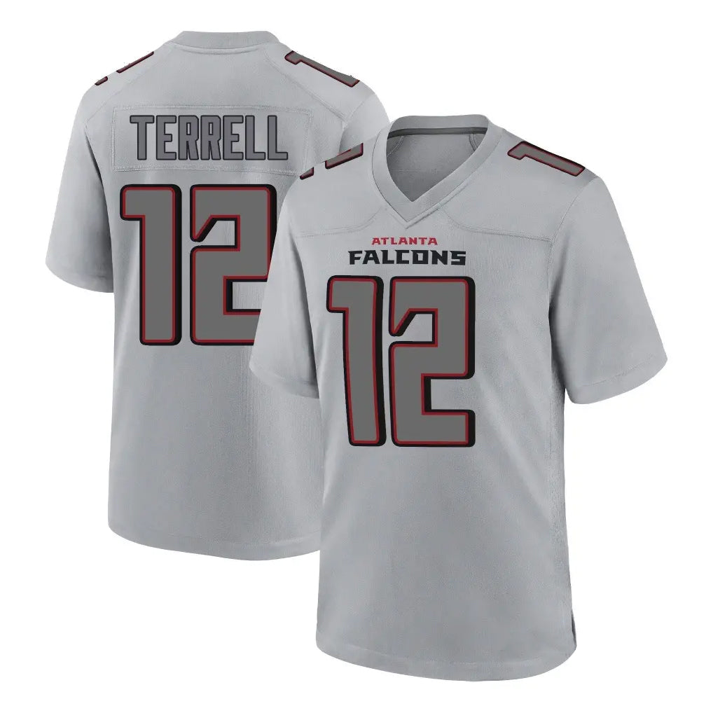 A.Falcons #12 Avieon Terrell Player Gray Fashion Home Game Gdoa Stitched Jerseys