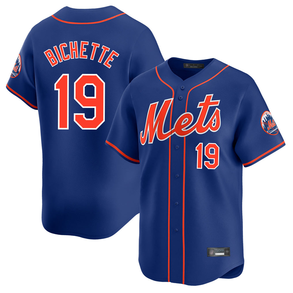 NY.Mets #19 Bo Bichette Player Royal Home Limited Fdoa Stitched Jerseys