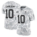 NO.Saints #10 Daniel Carlson Player Arctic Camo Salute To Service Limited Game Gdoa Stitched Jerseys