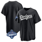LA.Dodgers ## Dodgers Blank Player Black Pitch Fashion World Series Meet T-shirt Fdoa Stitched Jerseys