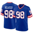 NY.Giants #98 DJ Reader Player Royal Classic Home Game Gdoa Stitched Jerseys
