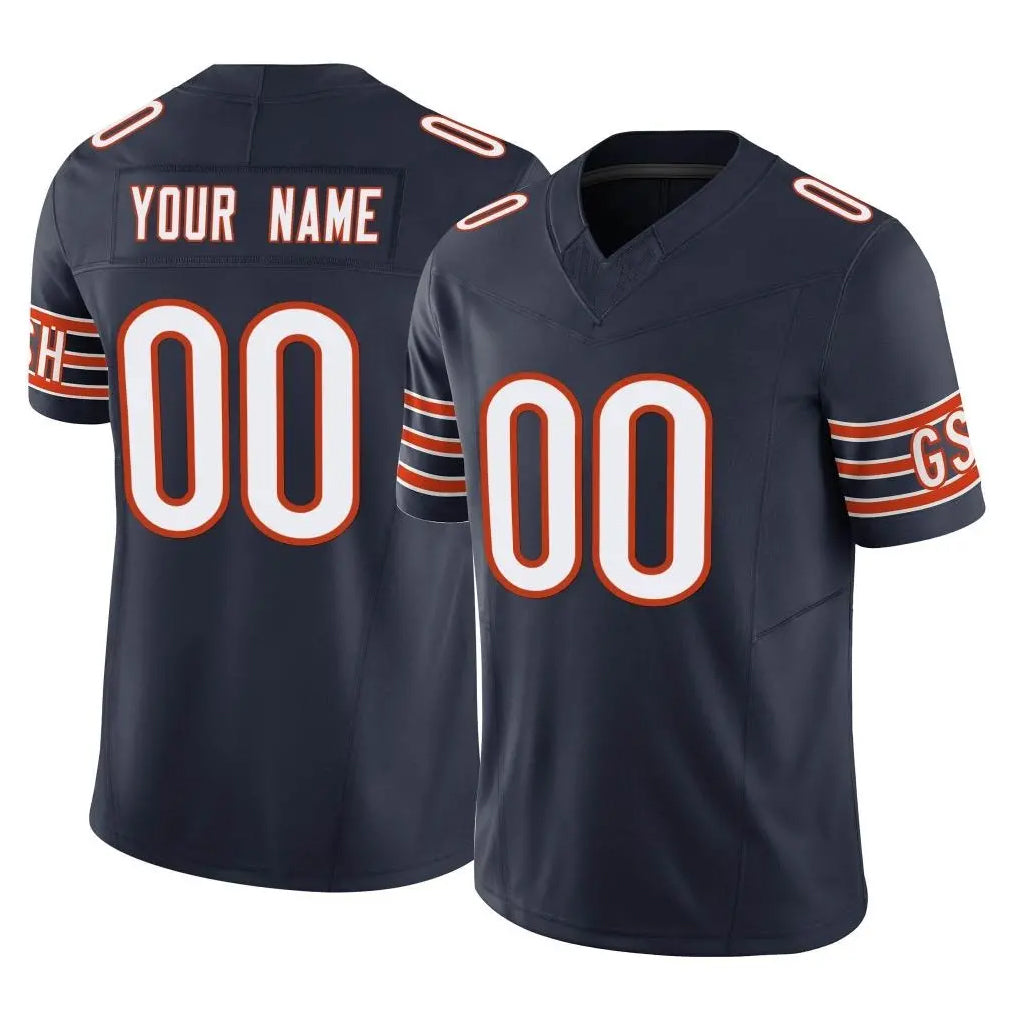 Custom C.Bears Navy Vapor F.U.S.E. Limited Home Game Any Name & Numbers Gdoa Stitched Jerseys