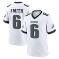 P.Eagles #6 DeVonta Smith Player White Game Home Gdoa Stitched Jerseys