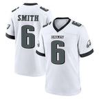 P.Eagles #6 DeVonta Smith Player White Game Home Gdoa Stitched Jerseys
