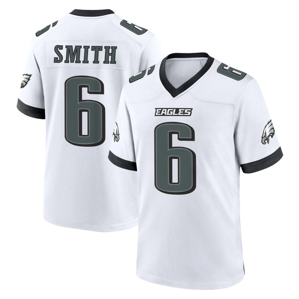 P.Eagles #6 DeVonta Smith Player White Game Home Gdoa Stitched Jerseys