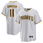 S.Diego Padres #11 Yu Darvish Player White Home Replica Game Fdoa Stitched Jerseys