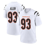 C.Bengals #93 Jonathan Allen Player White Home Game Gdoa Stitched Jerseys