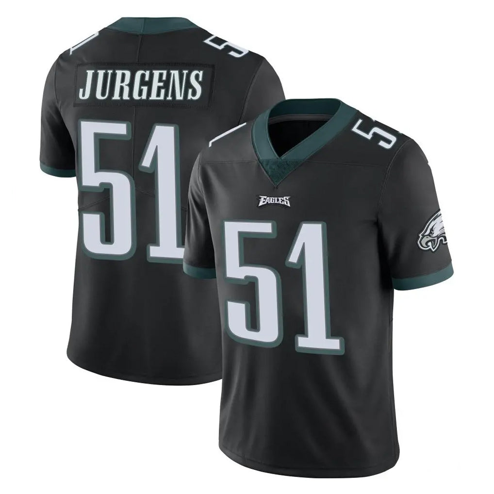 P.Eagles #51 Cam Jurgens Player Black Limited Vapor Untouchable Home Game Gdoa Stitched Jerseys