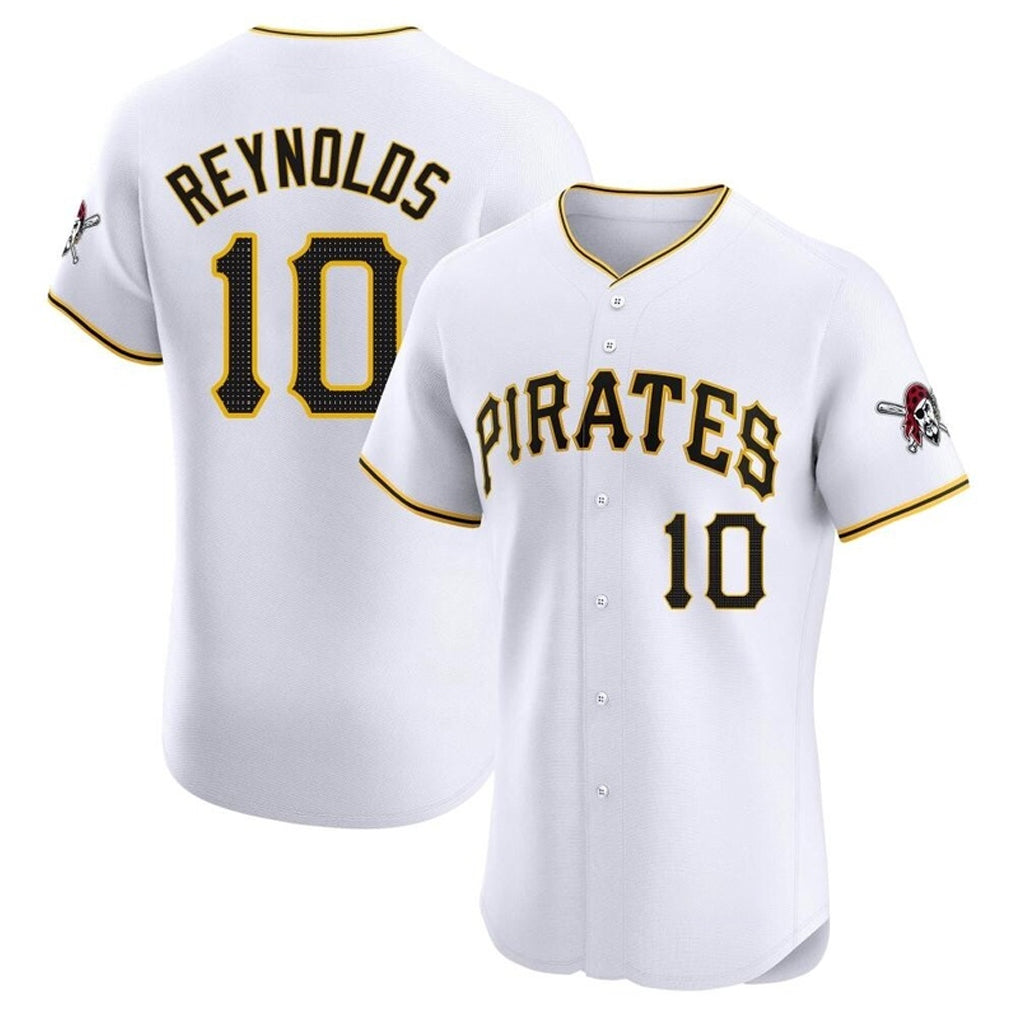 P.Pirates #10 Bryan Reynolds Player White Home Limited Elite Fdoa Stitched Jerseys