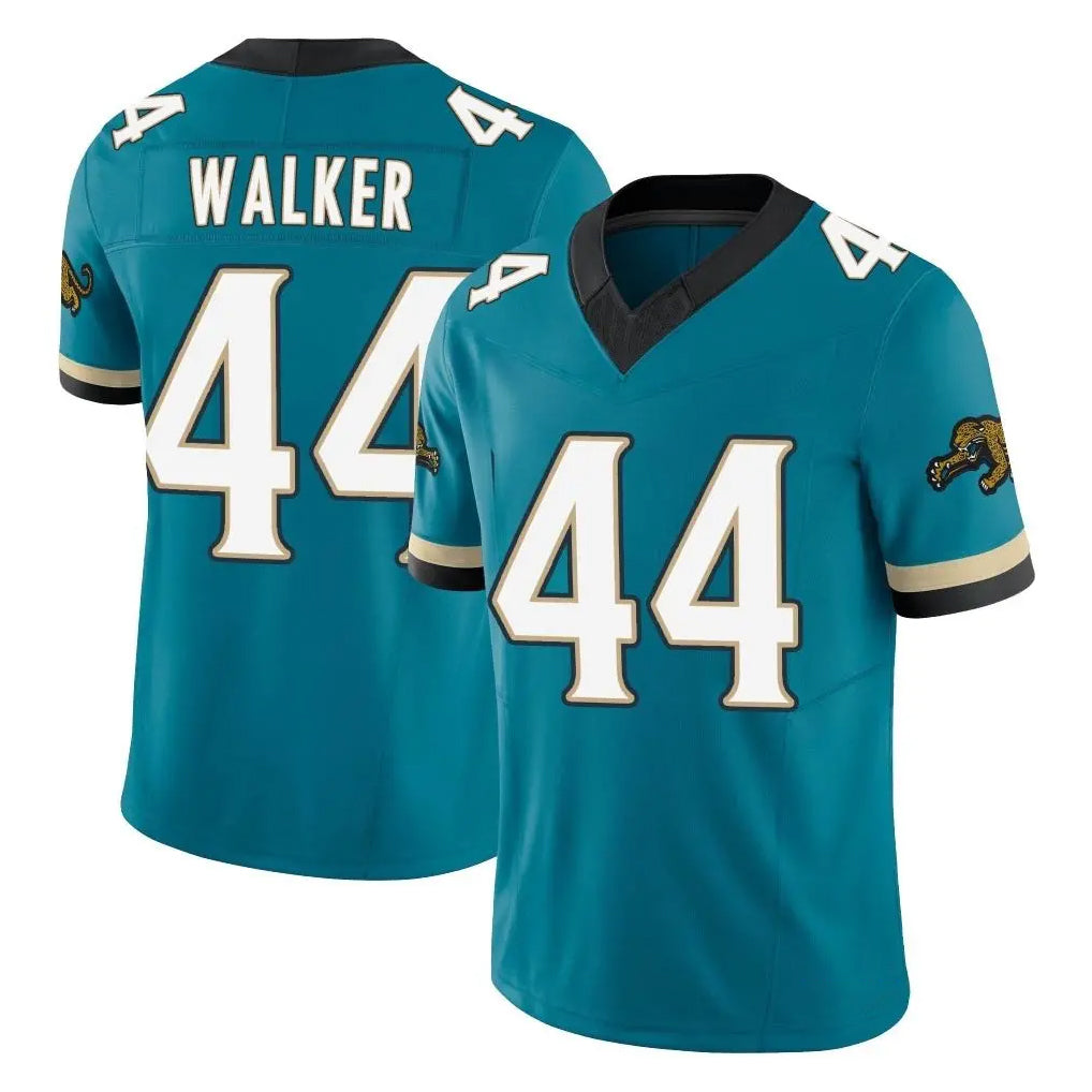 J.Jaguars #44 Travon Walker Player Teal Prowler Throwback Vapor F.U.S.E. Limited Home Game Gdoa Stitched Jerseys