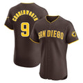 S.Diego Padres #9 Jake Cronenworth Player Brown Home Limited Elite Fdoa Stitched Jerseys