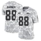S.Seahawks #88 AJ Barner Player Arctic Camo Limited Salute To Service Home Game Gdoa Stitched Jerseys