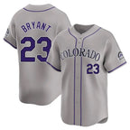 C.Rockies #23 Kris Bryant Player Gray Limited Home Gdoa Stitched Jerseys