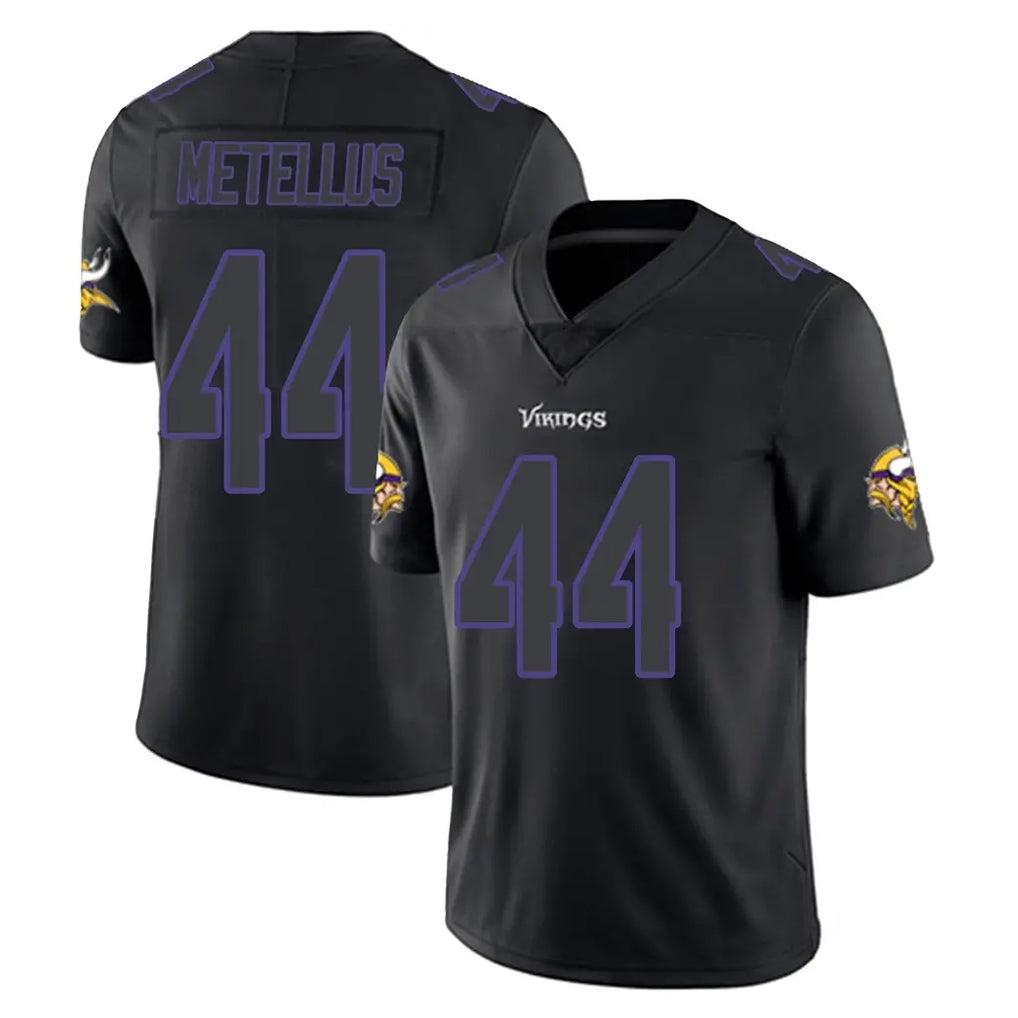 M.Vikings #44 Josh Metellus Player Black Impact LImited Home Game Gdoa Stitched Jerseys
