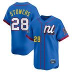 M.Marlins #28 Kyle Stowers Player Blue National League All-Star Game Limited Fdoa Stitched Jerseys