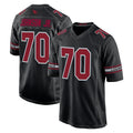 A.Cardinals #70 Paris Johnson Jr. Player Black Fashion Home Game Gdoa Stitched Jerseys