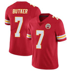 KC.Chiefs #7 Harrison Butker Player Red Limited Vapor Untouchable Home Game Gdoa Stitched Jerseys