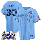 T.Blue Jays #30 Alejandro Kirk Player Blue 2025 American League All Fdoa Stitched Jerseys