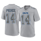 IN.Colts #14 Alec Pierce Player Gray Atmosphere Fashion Home Game Gdoa Stitched Jerseys