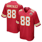 KC.Chiefs #88 Tony Gonzalez Player Red Home Game Gdoa Stitched Jerseys
