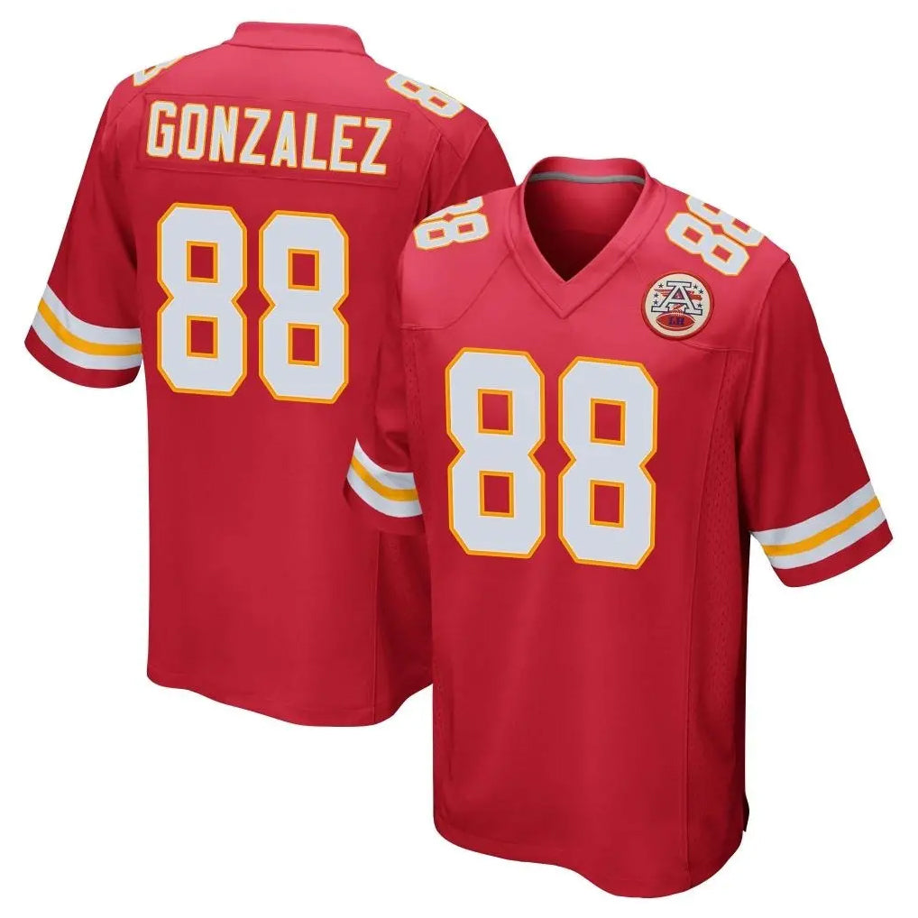 KC.Chiefs #88 Tony Gonzalez Player Red Home Game Gdoa Stitched Jerseys