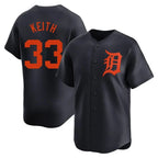 D.Tigers #33 Colt Keith Player Navy Home Limited Gdoa Stitched Jerseys
