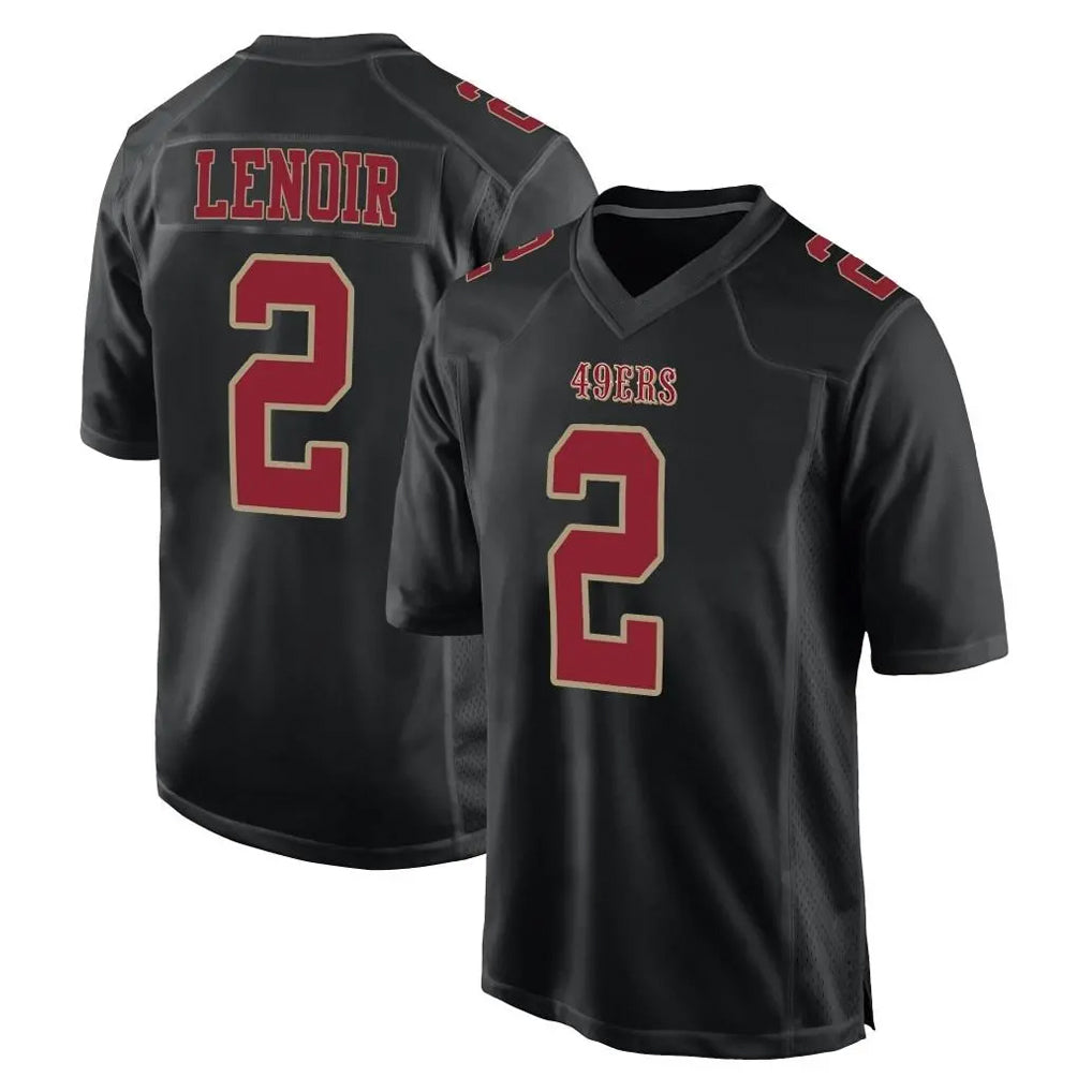 SF.49ers #2 Deommodore Lenoir Player Black Fashion Home Game Gdoa Stitched Jerseys