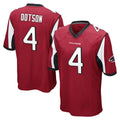 A.Falcons #4 Jahan Dotson Player Red Color Vapor Home Game Gdoa Stitched Jerseys