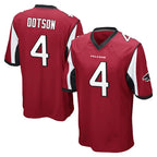 A.Falcons #4 Jahan Dotson Player Red Color Vapor Home Game Gdoa Stitched Jerseys
