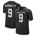 NY.Jets #9 Will McDonald IV Player Stealth Black Home Game Gdoa Stitched Jerseys
