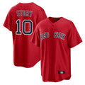 B.Red Sox #10 Trevor Story Player Red Home Game Gdoa Stitched Jerseys