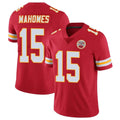 KC.Chiefs #15 Patrick Mahomes Player Red Limited Vapor Untouchable Home Game Gdoa Stitched Jerseys