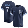 KC.Royals #7 Bobby Witt Jr. Player Navy City Connect Limited Home Gdoa Stitched Jerseys