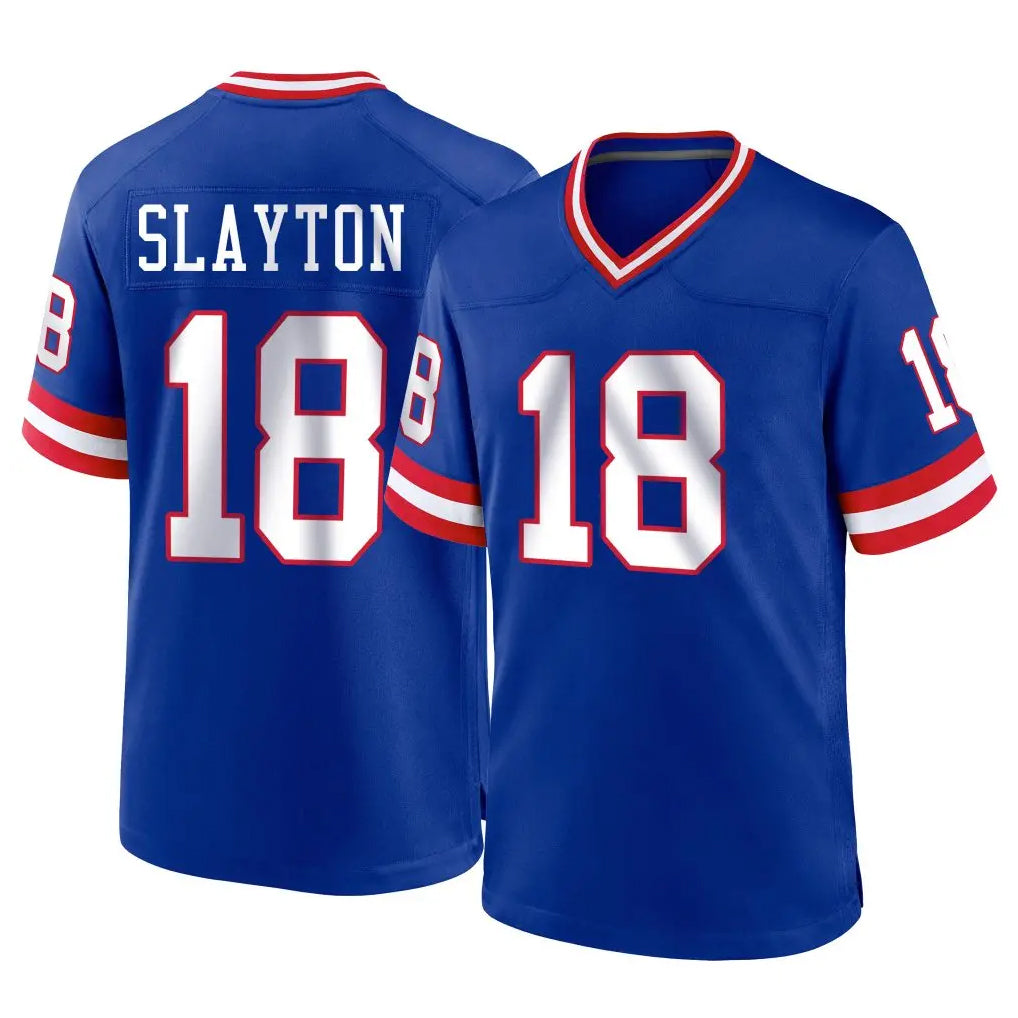 NY.Giants #18 Darius Slayton Player Royal Classic Home Game Gdoa Stitched Jerseys