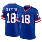 NY.Giants #18 Darius Slayton Player Royal Classic Home Game Gdoa Stitched Jerseys