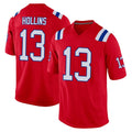NE.Patriots #13 Mack Hollins Player Red Home Game Gdoa Stitched Jerseys