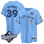 T.Blue Jays #39 Trey Yesavage Player Blue 2025 World Series Limited All Fdoa Stitched Jerseys