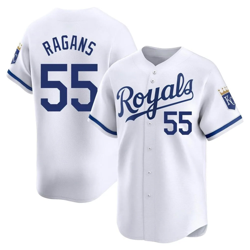 KC.Royals #55 Cole Ragans Player White Alt Limited Home Gdoa Stitched Jerseys