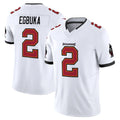TB.Buccaneers #2 Emeka Egbuka Player White Limited Vapor F.U.S.E. Home Game Gdoa Stitched Jerseys