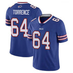 B.Bills #64 O'Cyrus Torrence Player Royal Vapor Untouchable Limited Gdoa Stitched Jerseys