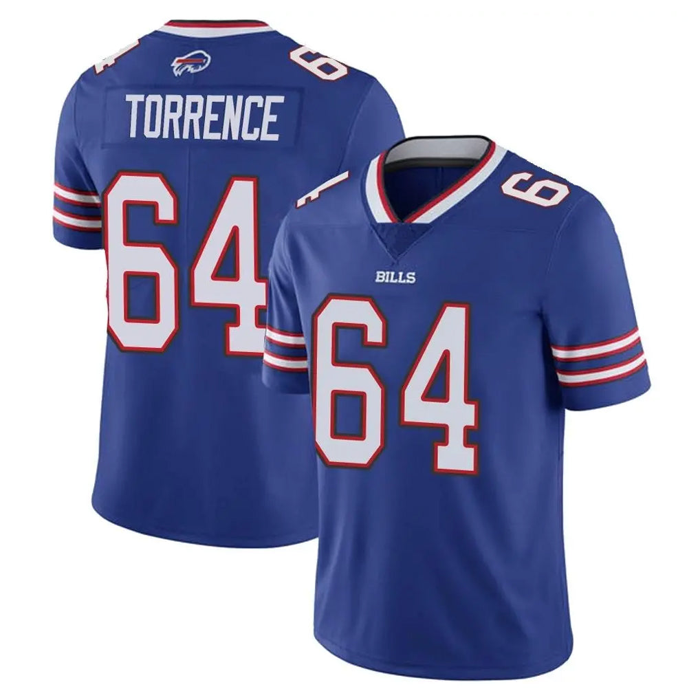 B.Bills #64 O'Cyrus Torrence Player Royal Vapor Untouchable Limited Gdoa Stitched Jerseys
